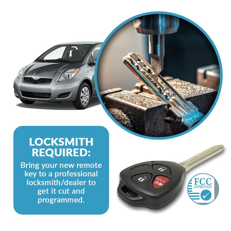 Keyless2Go Replacement for Keyless Entry Car Key Vehicles That Use MOZB41TG with 4D67 Chip - Image 5